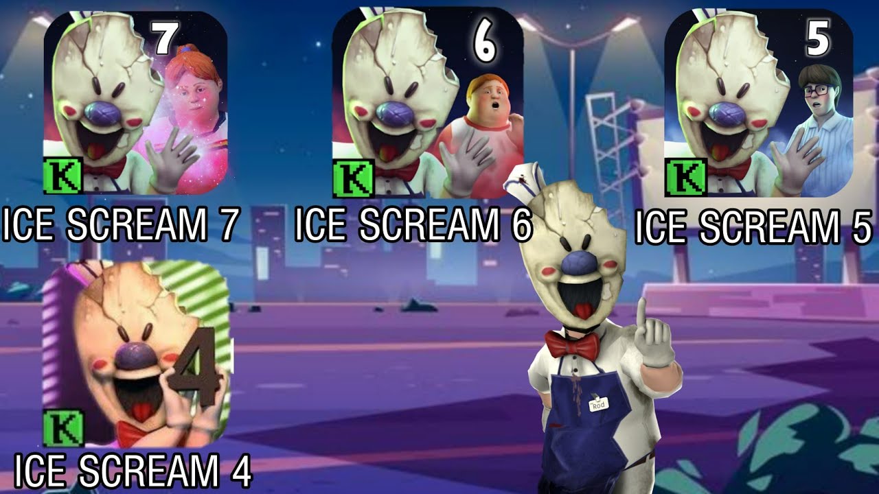 Ice Scream 7 Official Jumpscare Vs Ice Scream 7 Fangame Jumpscare - BiliBili