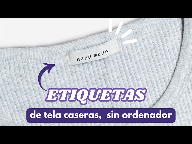 Etiquetas con Logo para vuestros trabajos, Tutorial  Como hacer etiquetas,  Hacer etiquetas, Etiquetas para ropa