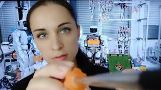 АСМР Ролевая игра: Ремонт робота | Прикосновения | Шепот || ASMR Role Play: Robot Repair | Touches