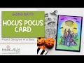 How to create a spooky Halloween card using inks and Hocus Pocus stamp set from Polkadoodles Crafts