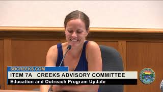 Creeks Advisory Committee - 2017-07-19