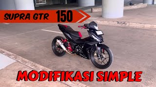 Modifikasi Simple Supra Gtr V2 Motovlog