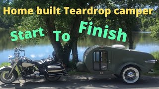 Teardrop Trailer Built for my Harley Davidson Motorcycle to Pull for Camping