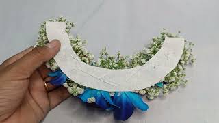 flower jewellery making | flower jewellery for baby shower | flower jewellery at home