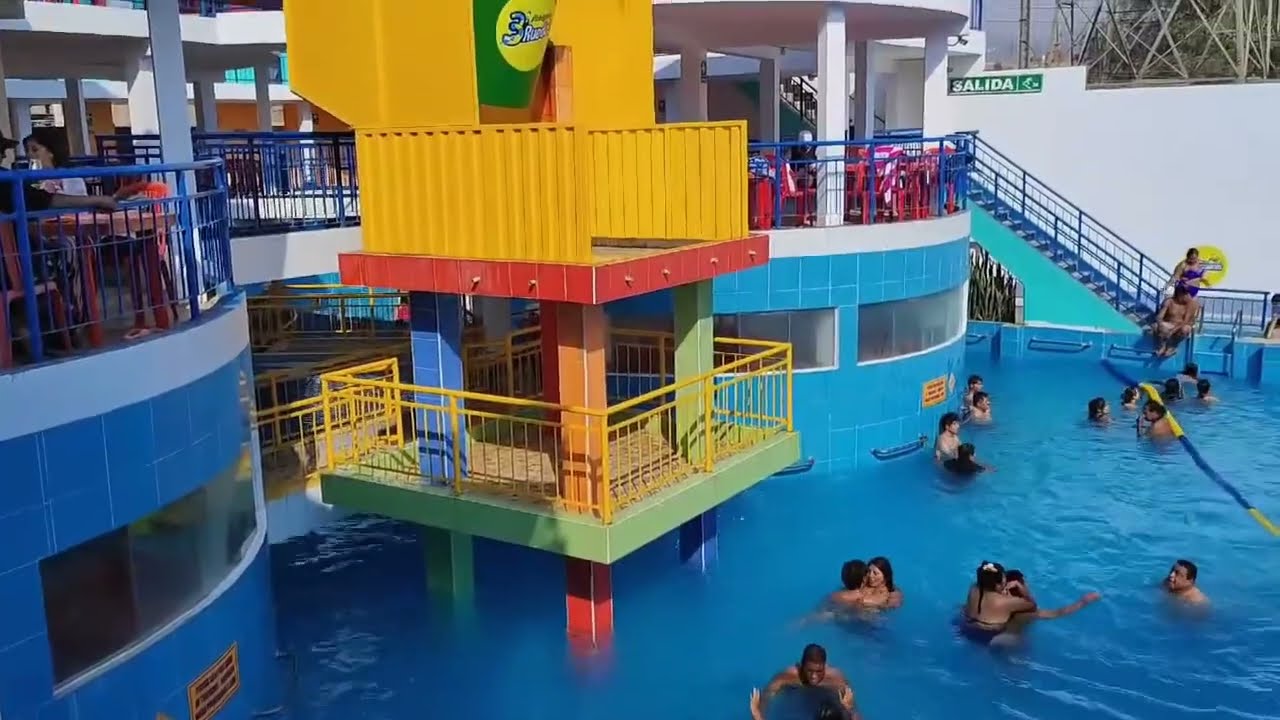 Las Piscinas Tres Ruedas (Toboganes Las Tres Ruedas) Las mejores piscinas de Puente Piedra - Lima.