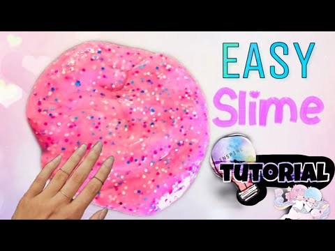 EASY SLIME TUTORIAL | HOW TO MAKE SMILE AT HOME | SLIME RECIPE | SMILE MAKING WITH GLITTER - YouTube