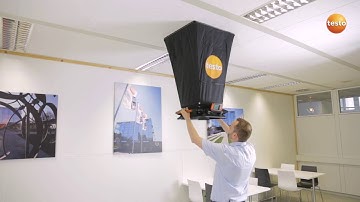 Measuring volume flow with the testo 420 flow hood | Be sure. Testo