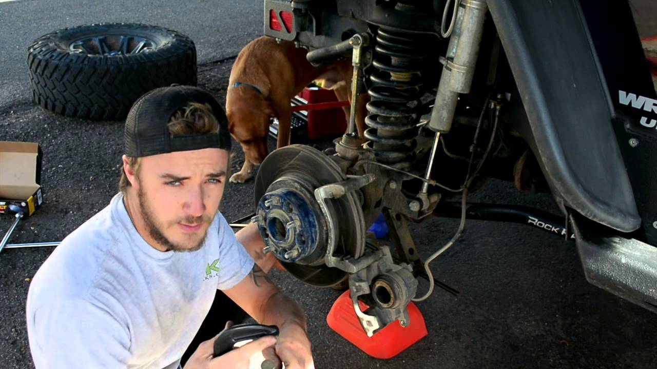 Changing jeep wrangler brake pads