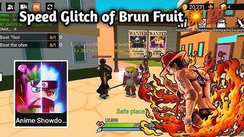 Use Burn Fruit Speed Glitch Without Trail