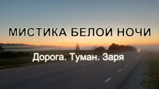 Мистика ночи. Дорога. Туман. Заря