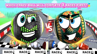 "Which Crazy Ball Wins All 3 Races? 🏆🎮 | Epic Challenge!" screenshot 3