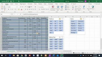 Excel Chapter 6 Video Games