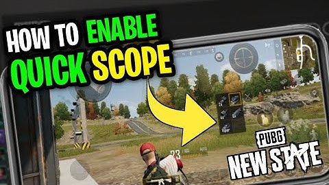 PUBG NEW STATE QUICK SCOPE | HOW TO ENABLE QUICK SCOPE IN PUBG NEW STATE | PUBG NEW STATE TIPS
