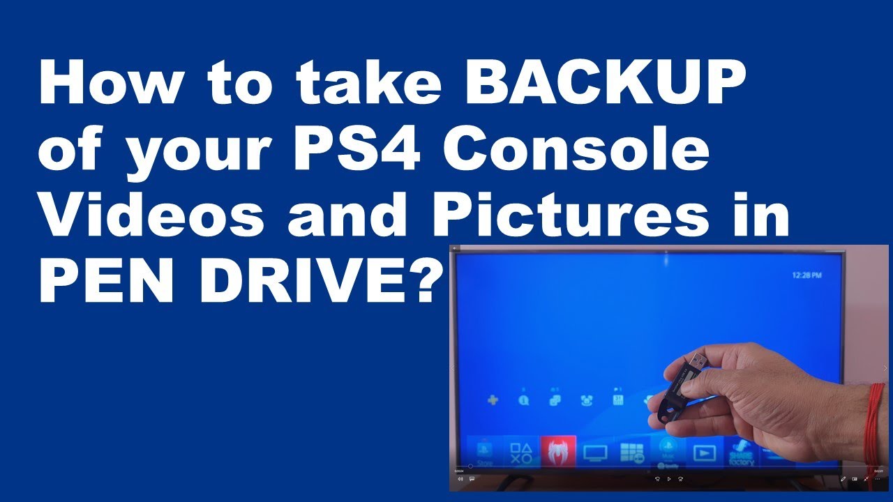 How to take BACKUP of your PS4 Console Videos and Pictures in PEN DRIVE