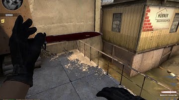 Overpass - B water double nade combo 1