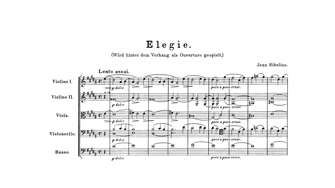 Sibelius: King Christian II, Op. 27 (with Score)