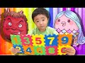 あまびえ　泣いた赤鬼からの願い　あまびえのお札を持ってきて　数字を集めてお札を見つけて！