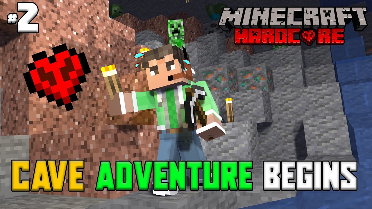 Cave Adventure Begins! Almost Died in Hardcore Minecraft 😱 | Ep 2 ...
