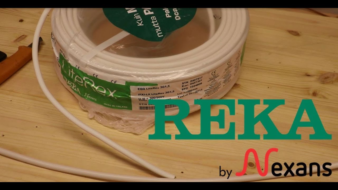 Reka kaapelit -  EQQ 3G1.5 sekä DCA-luokitus