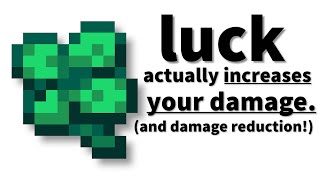 You shouldn't neglect Luck in Terraria