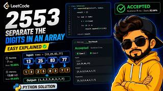 Separate the Digits in an Array | LeetCode 2553 Python Solution