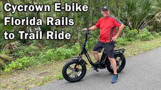 Cycrown E-bike on a Florida Rails to Trail Ride