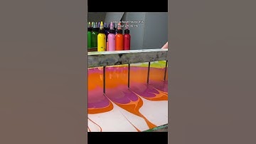 Painting - Water Marbling With Acrylic Paint - Christian Artist - You Are Loved - Christianity