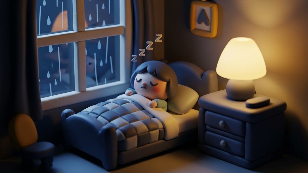 Serene Rainfall 🌌 Cognitive Ease & Deep Rest [4K]