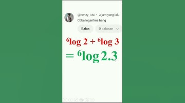 logaritma 6 log 2 + 6 log 3