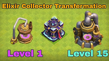 Elixir Collector Transfermation/Level 1 To Max #10/Clash Of Clans