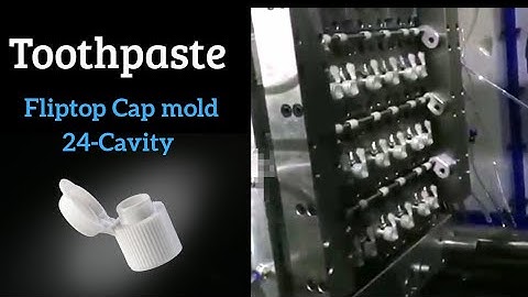 Toothpaste Fliptop Cap Mold 24-Cavity Auto Cap Close