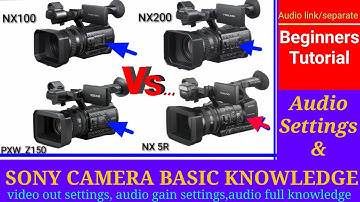 Basic knowledge and audio settings for nx100 l nx200 | pxw_z150 | nx_5r