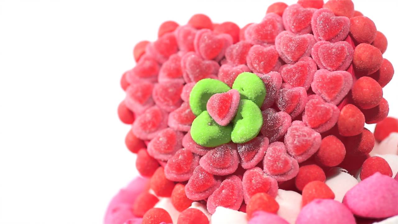 Le Coeur Relief Gateau De Bonbons Par Candy Mail Com Youtube