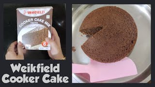 Weikfield cooker cake mix chocolate recipe | easy chocolate cake recipe (eggless) | Without oven