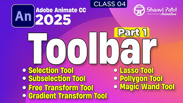 Adobe Animate CC 2025 Hindi Tutorial | Tools Part 1 | 2D Cartoon Animation Made Easy