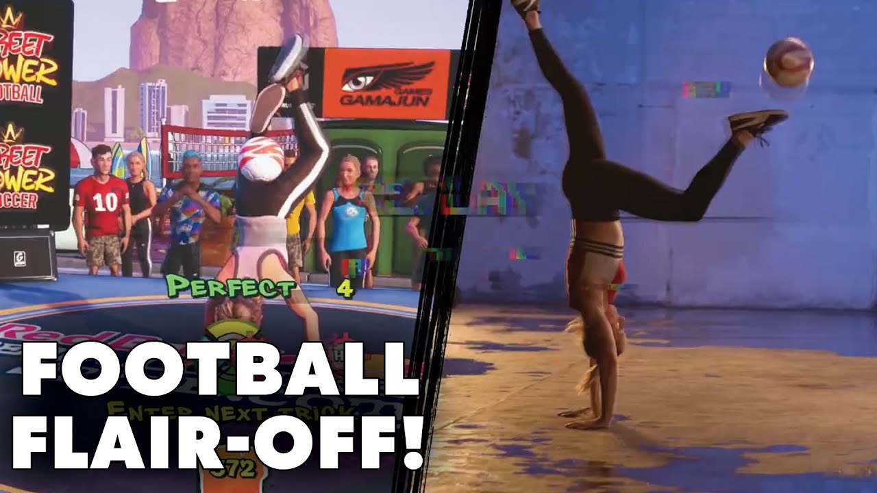 Football Freestyle Flair-Off - Sean Garnier vs Melody Donchet! | Street Power Football Challenge