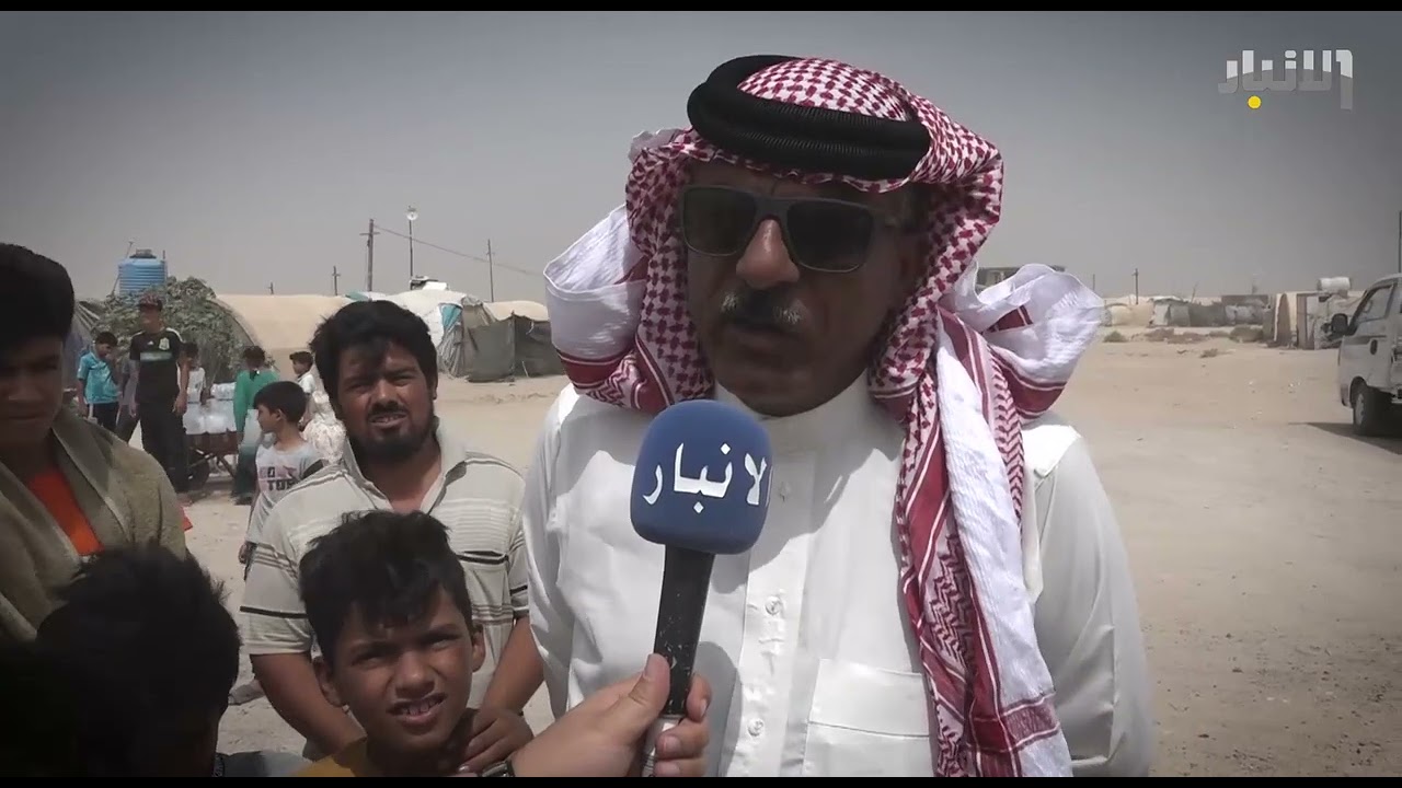 محافظ الانبار د. علي فرحان الدليمي يستجيب لمناشدة النازحين في مخيم بزيبز