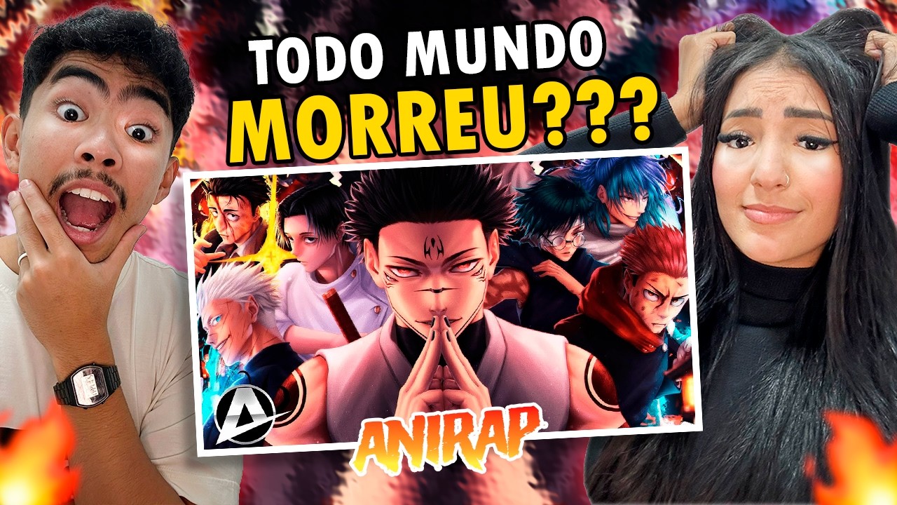 CASAL REAGE | ♪ SHINJUKU | Sukuna Vs Feiticeiros | AniRap | REACTANDO