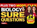 Plus Two Model Exam | Biology | Sure Questions | Part 1 | Exam Winner