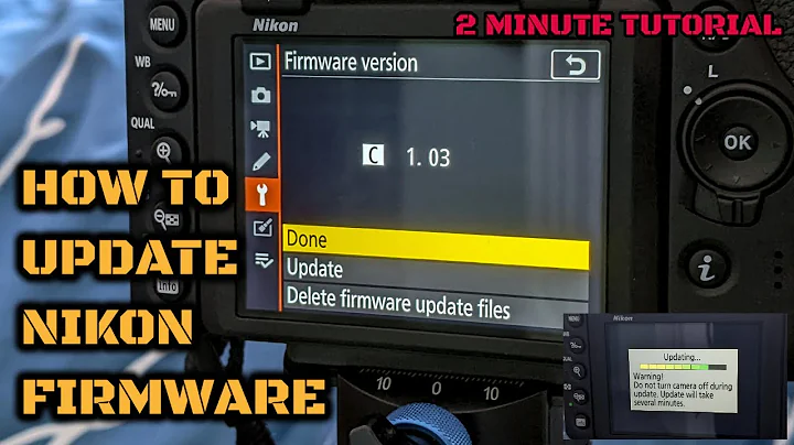 How To Update Nikon Camera Firmware