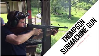 Shooting the 1928 Thompson Submachine Gun (Full Auto)