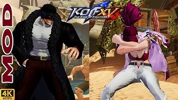 KOFXV mods | Leona (Yuzuriha Leona) 💥 Yamazaki (Caleb Yamazaki) | CPU vs CPU AI vs AI