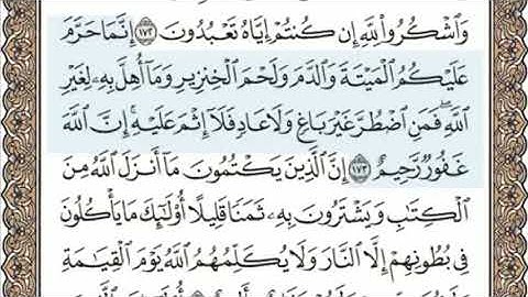 الصفحة السادسة و العشرون ( 26/604) محمد المنشاوي - الختمة المرئية بالصفحات للقرآن الكريم