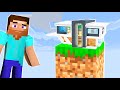 BUILDING HOUSE!! in One Block Minecraft