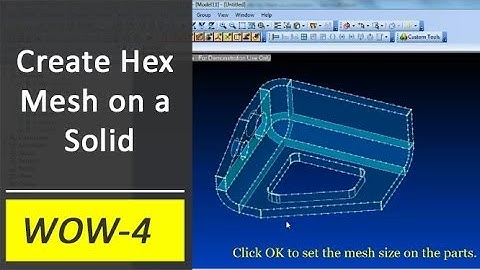 Create Hex Mesh on a Solid in Femap