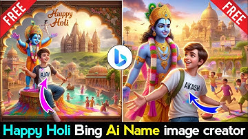 Radhe Krishna Happy holi ai photo editing 2024 |How To Make Ai Image Of Happy Holi 🥰♥️