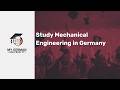 Study Mechanical Engineering in Germany