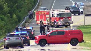 2 found shot in crashed car on I-77 in Iredell County