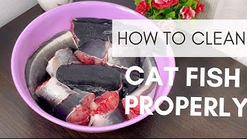 How to clean Catfish Properly | Remove the Slime from Catfish