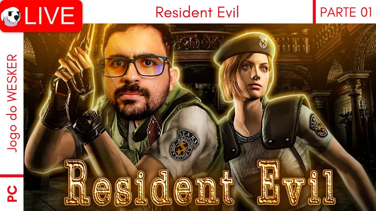 Maratona - Resident Evil (remaster) - PRIMEIRA VEZ NESTE JOGO - !pix !discord